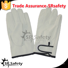 SRSAFETY preservación del calor PIG grano leahter guantes de conducción / guantes de invierno para el frío anti, hebilla mágica